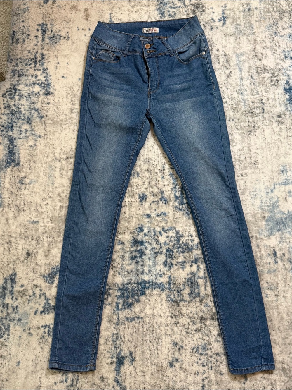 Junior’s Skinny Jeans - Blue Denim